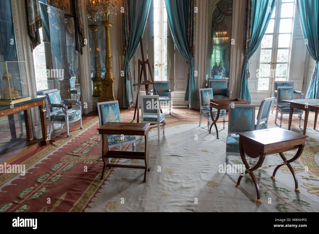 Le miroir Salle de dessin dans le Grand Trianon Palace - Palais de Versailles, Yvelines, Île-de-France de France Banque D'Images