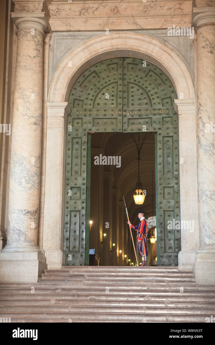 Garde Suisse, Vatican, Italie Banque D'Images