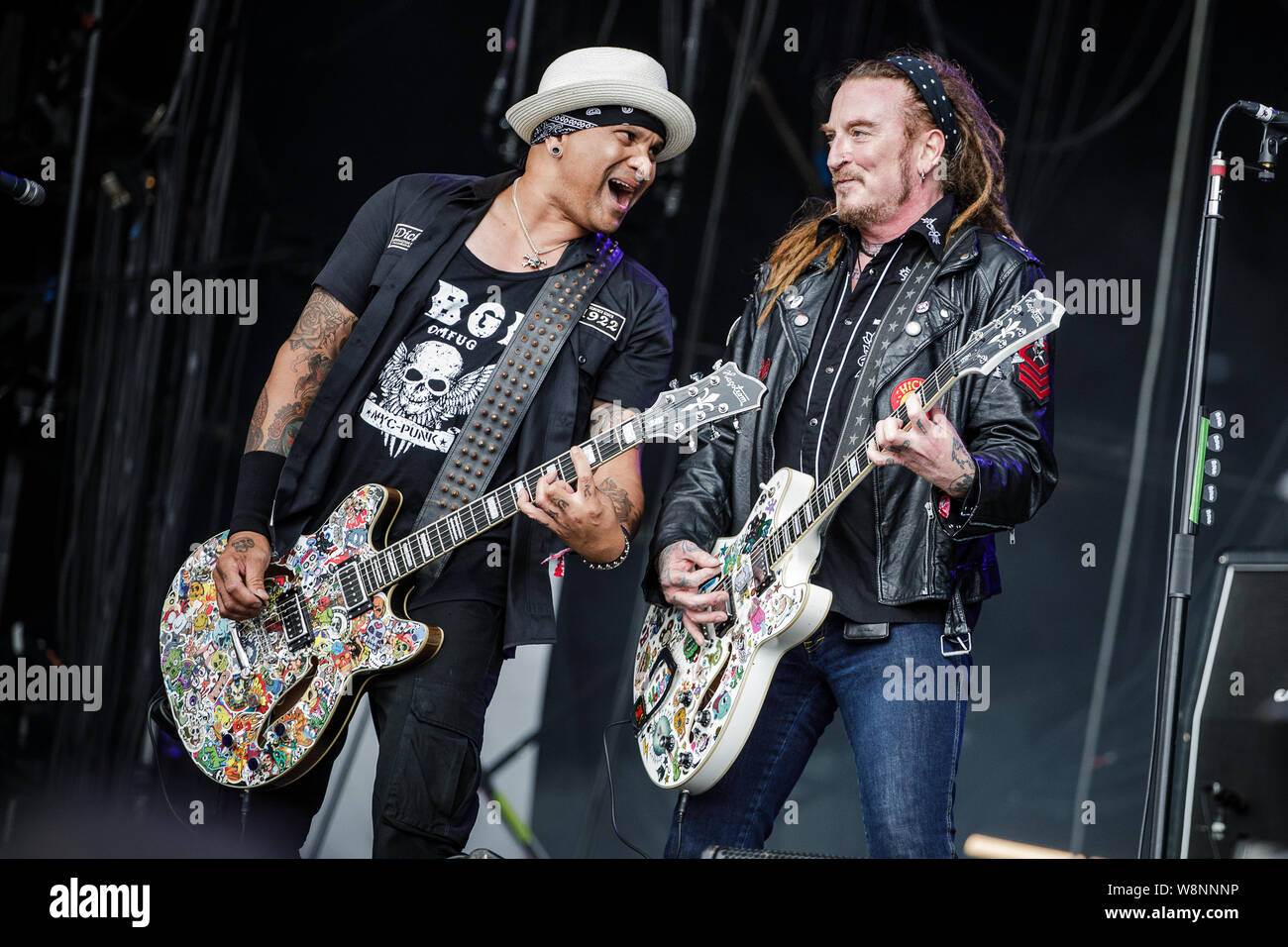 The Wildhearts en concert sur la scène du Bloodstock Open Air Festival, UK,10 août, 2019. Banque D'Images