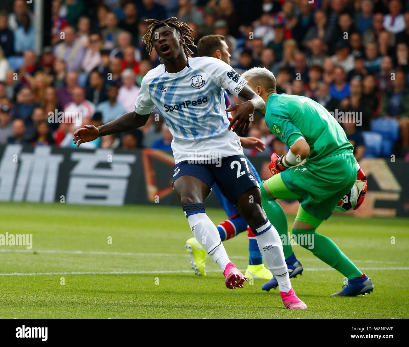 Londres, Royaume-Uni. 10 août, 2019. L'Everton Marie Kean au cours de Premier League anglaise entre Crystal Palace et Everton à Selhurst Park Stadium, Londres, Angleterre le 10 août 2019 : Crédit photo Action Sport/Alamy Live News Banque D'Images