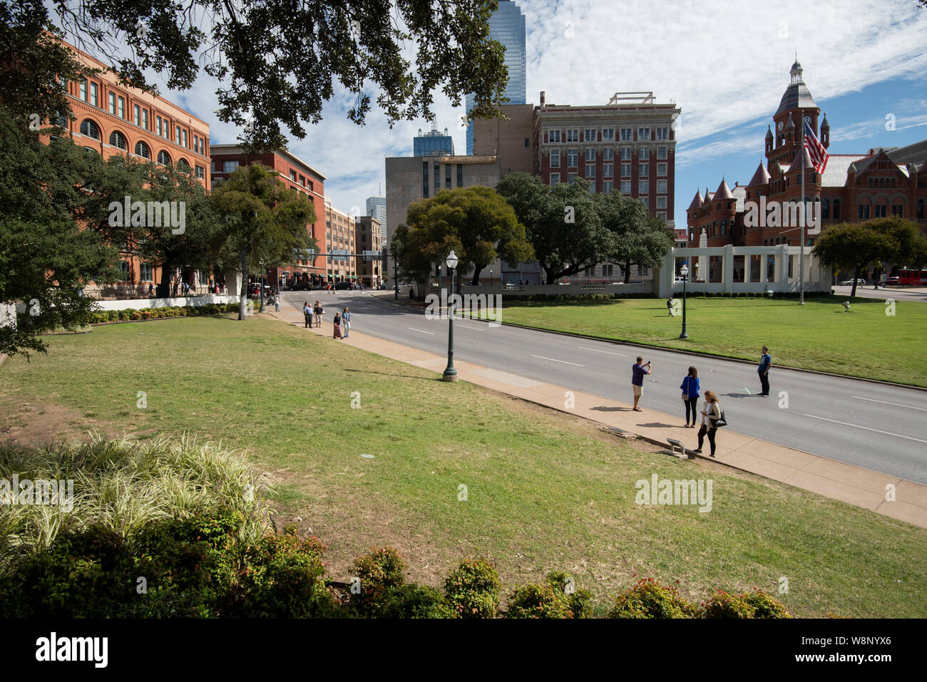 Dealey Plaza Dallas, Texas Octobre 2017 Banque D'Images
