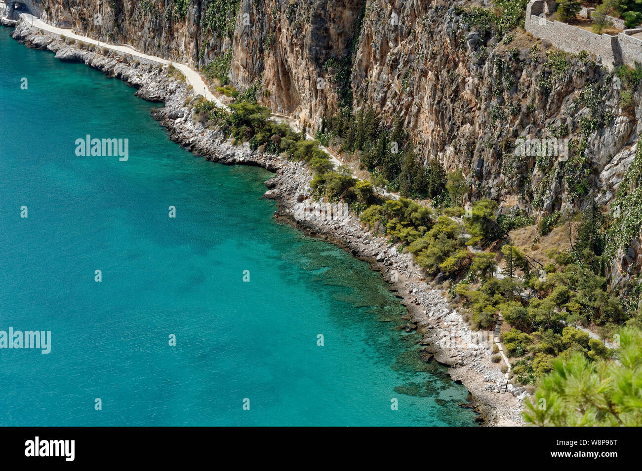 La plage de forteresse de Palamède Banque D'Images