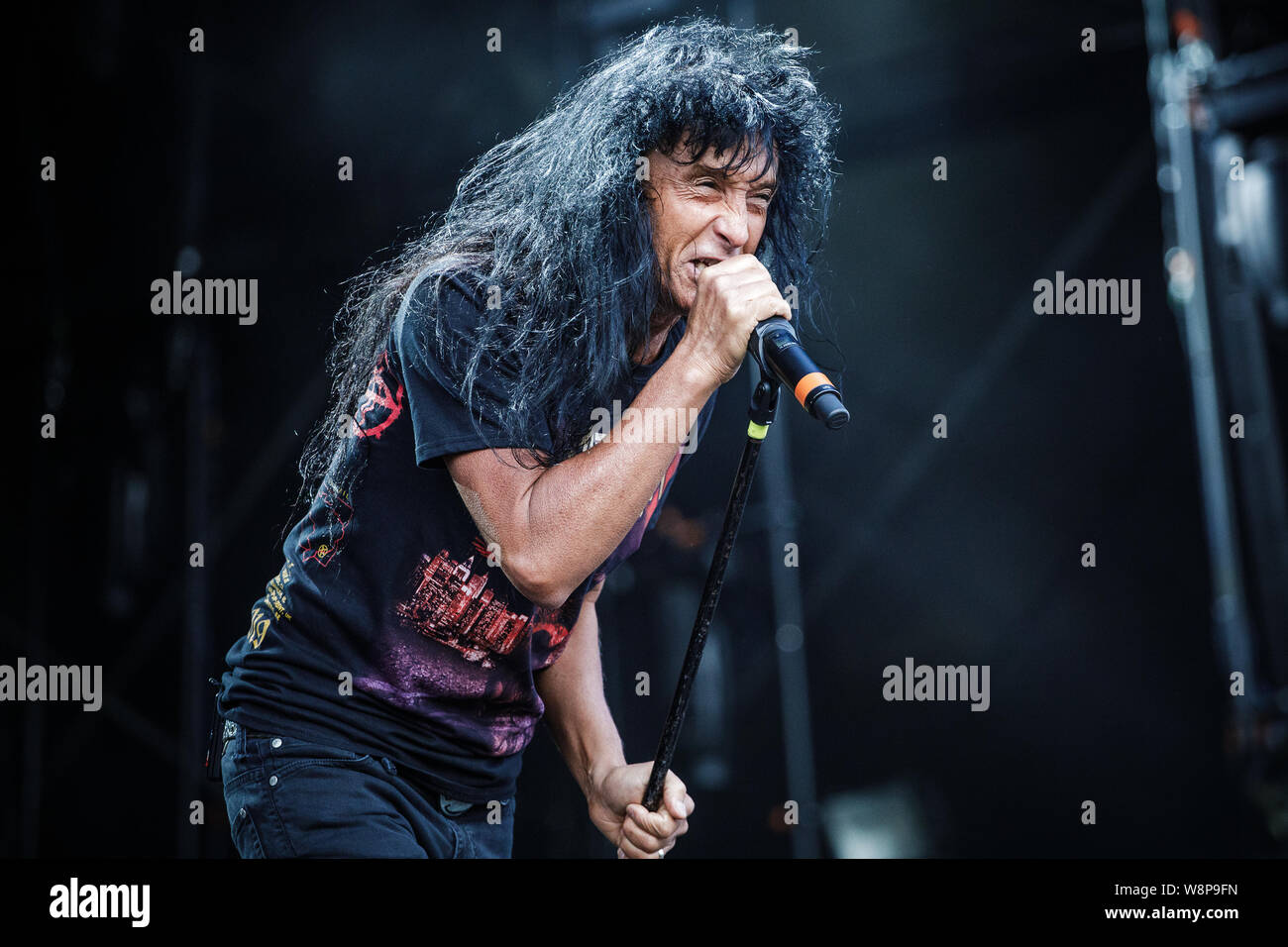 L'anthrax en concert sur la scène du Bloodstock Open Air Festival, UK, 10 août 2019. Banque D'Images