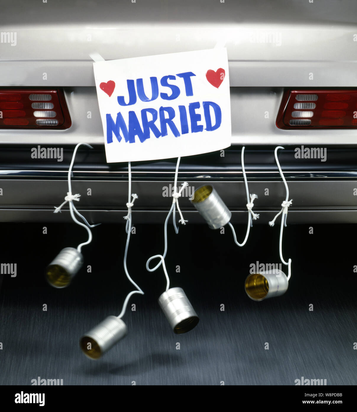 Vient de se marier Banque D'Images