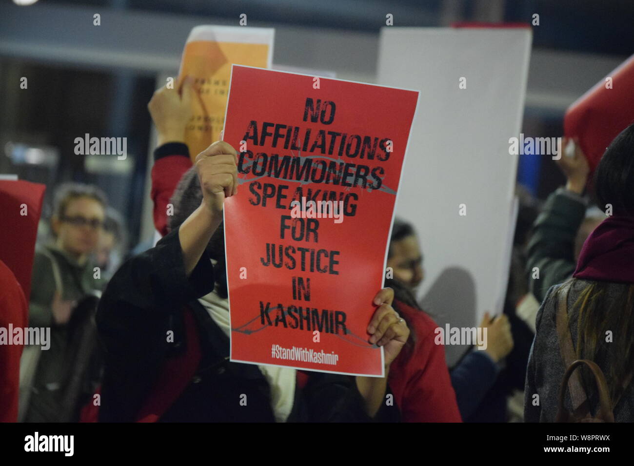 Free-Kashmir protester, Sydney Australie Banque D'Images