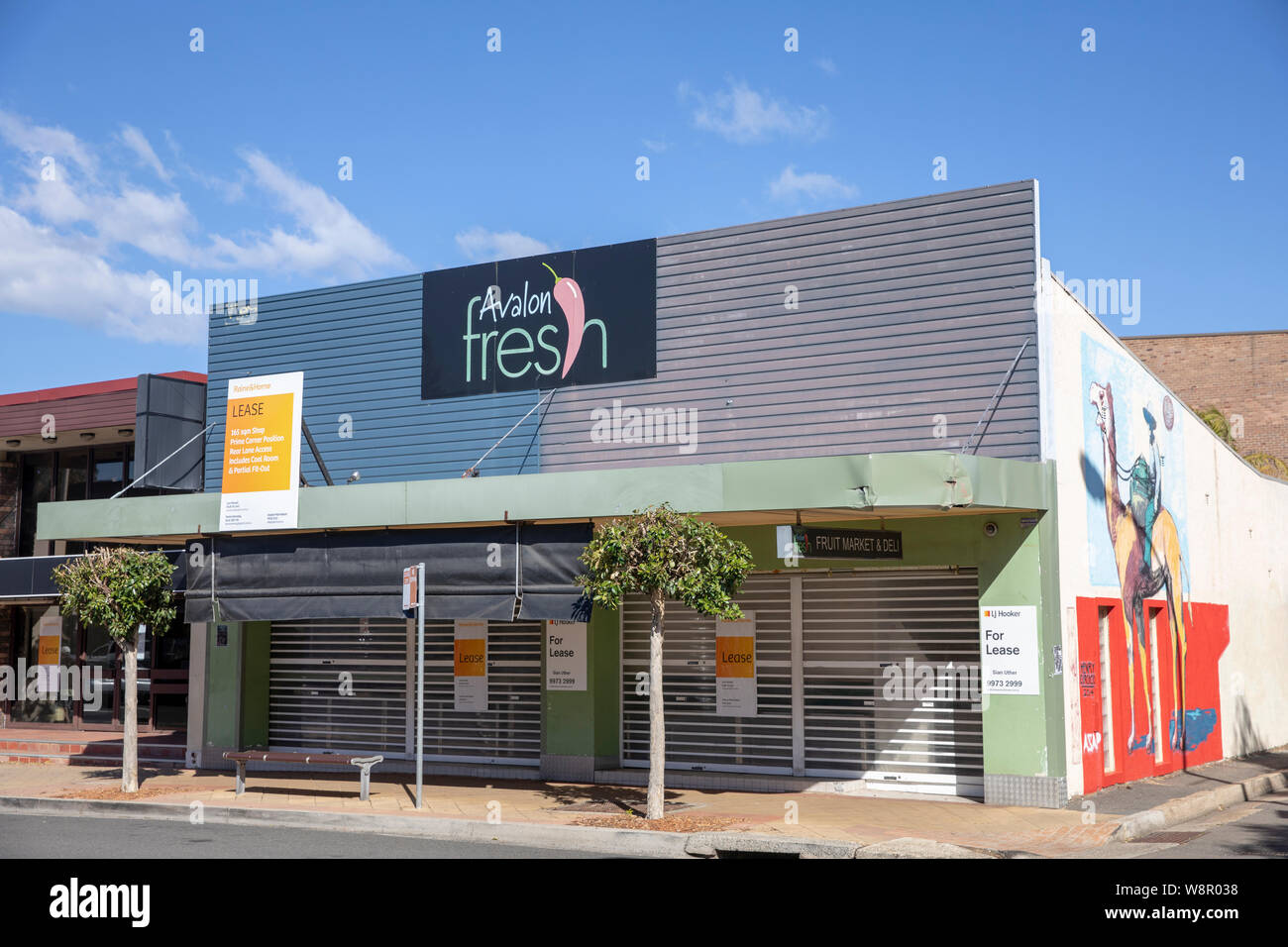 Unité de vente au détail magasin boutique australienne pour location louer à Avalon beach, Sydney, Australie Banque D'Images