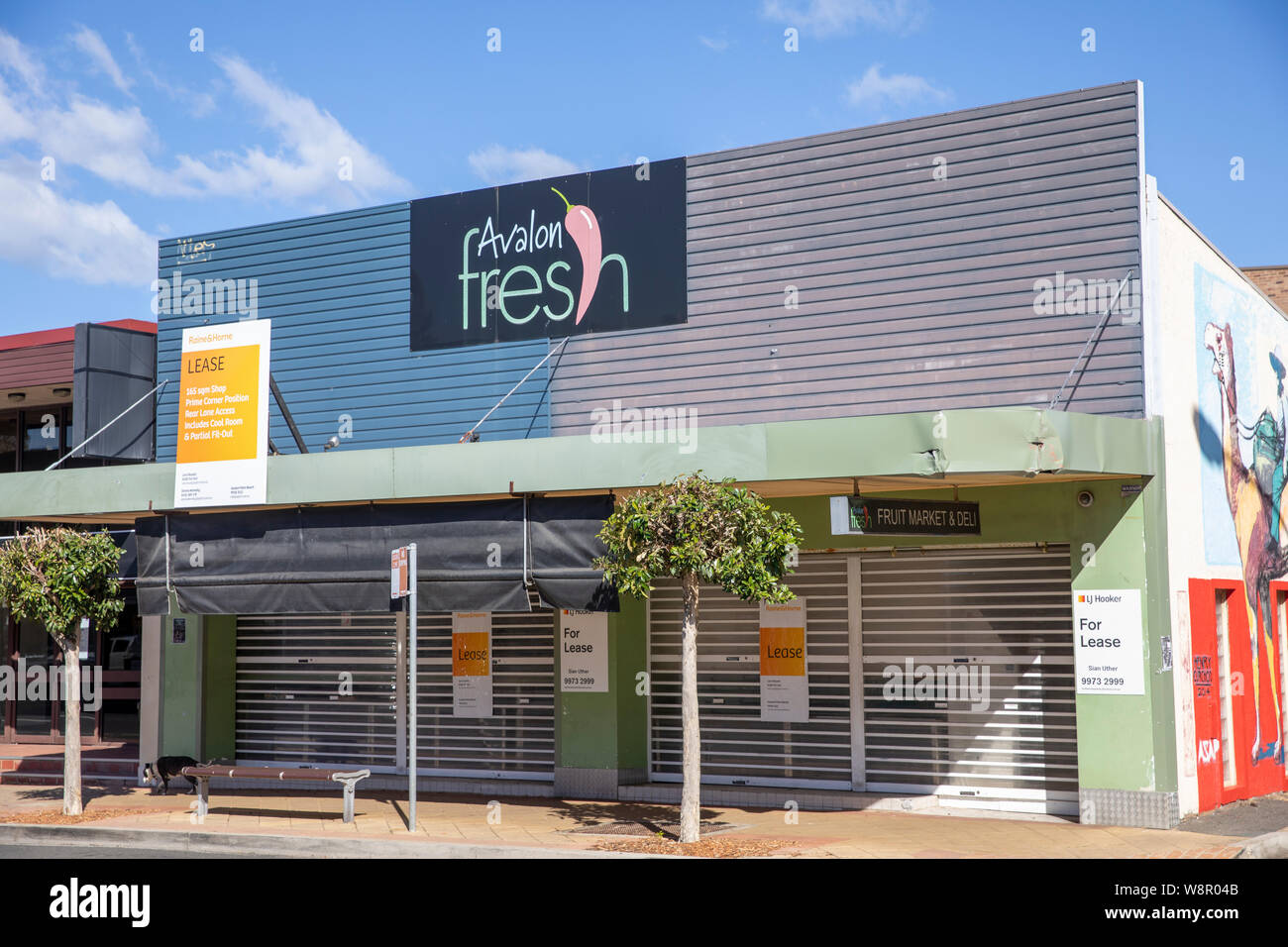 Unité de vente au détail magasin boutique australienne pour location louer à Avalon beach, Sydney, Australie Banque D'Images