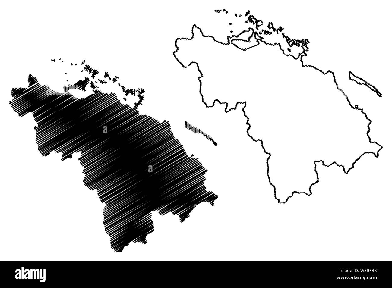 La province de Villa Clara (République de Cuba, les provinces de Cuba) map vector illustration, scribble sketch carte Villa Clara Illustration de Vecteur