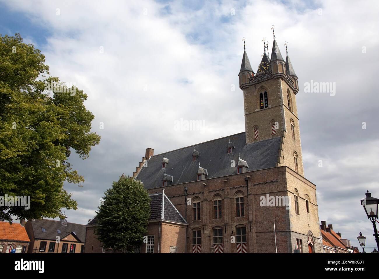 Historischer Glockenturm von 1396, Sluis, Zélande, Pays-Bas Banque D'Images