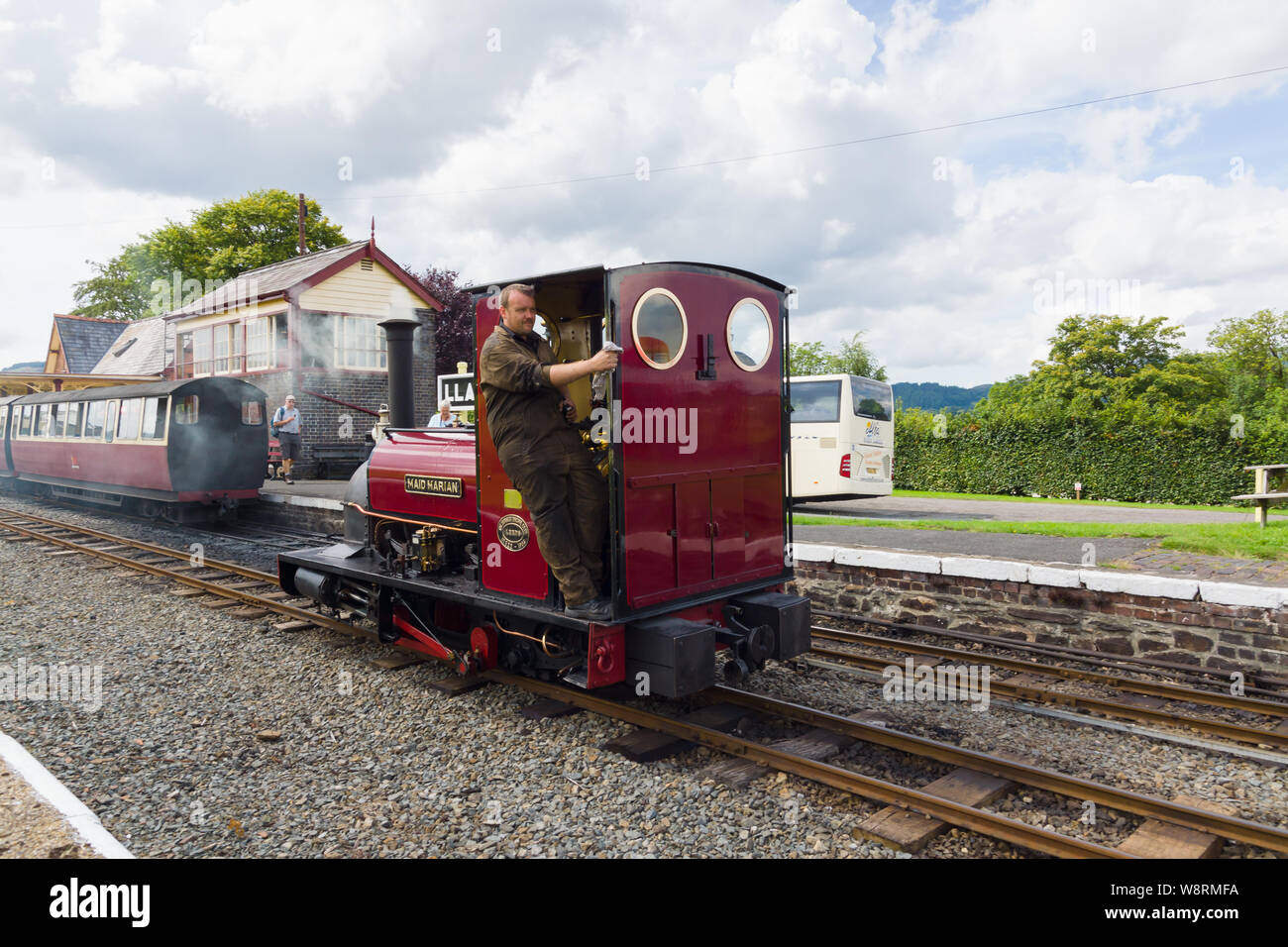La Maid Marian Bala Lake Railway narrow gauge steam engine construit en 1903 comme une locomotive de la carrière Banque D'Images