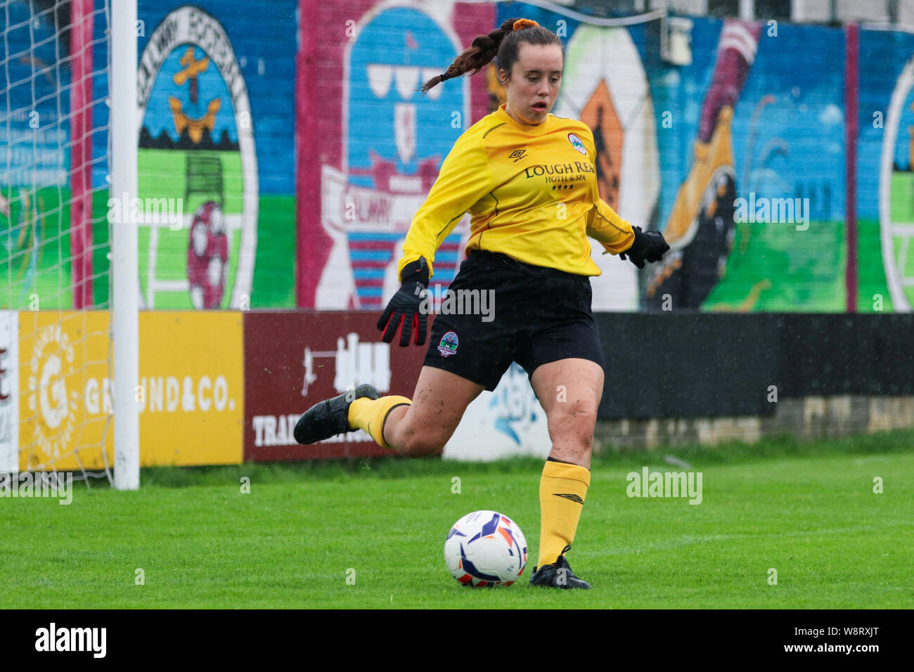 10 août, 2019 h, Galway, Irlande - Womens National League match : Galway WFC vs Peamount United Banque D'Images
