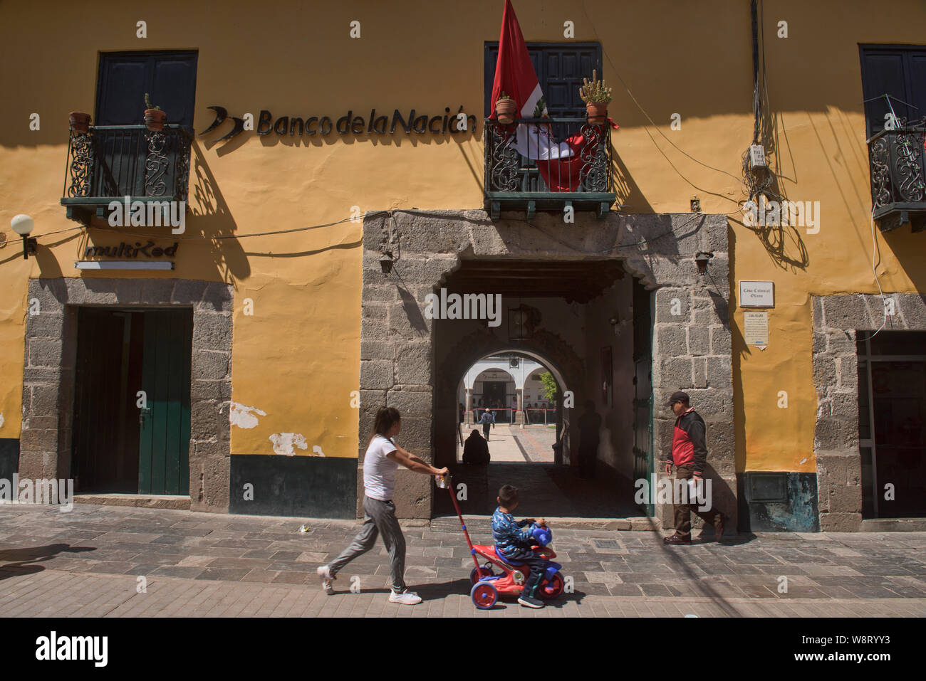 L'architecture coloniale à Ayacucho, Pérou Banque D'Images