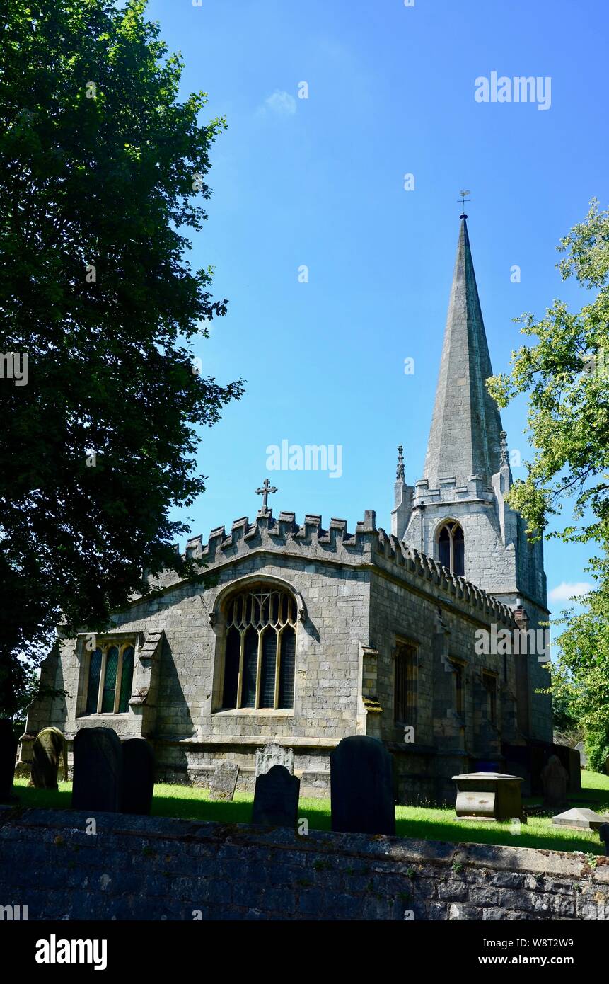 St Wilfrid's, dans le village de Scrooby, North Dorset, UK était William Brewster's Church, il a été l'un des Pères Pèlerins. Banque D'Images