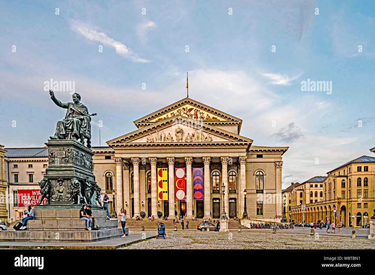 Munich (Bavière, Allemagne) : l'opéra, München, Oper Banque D'Images