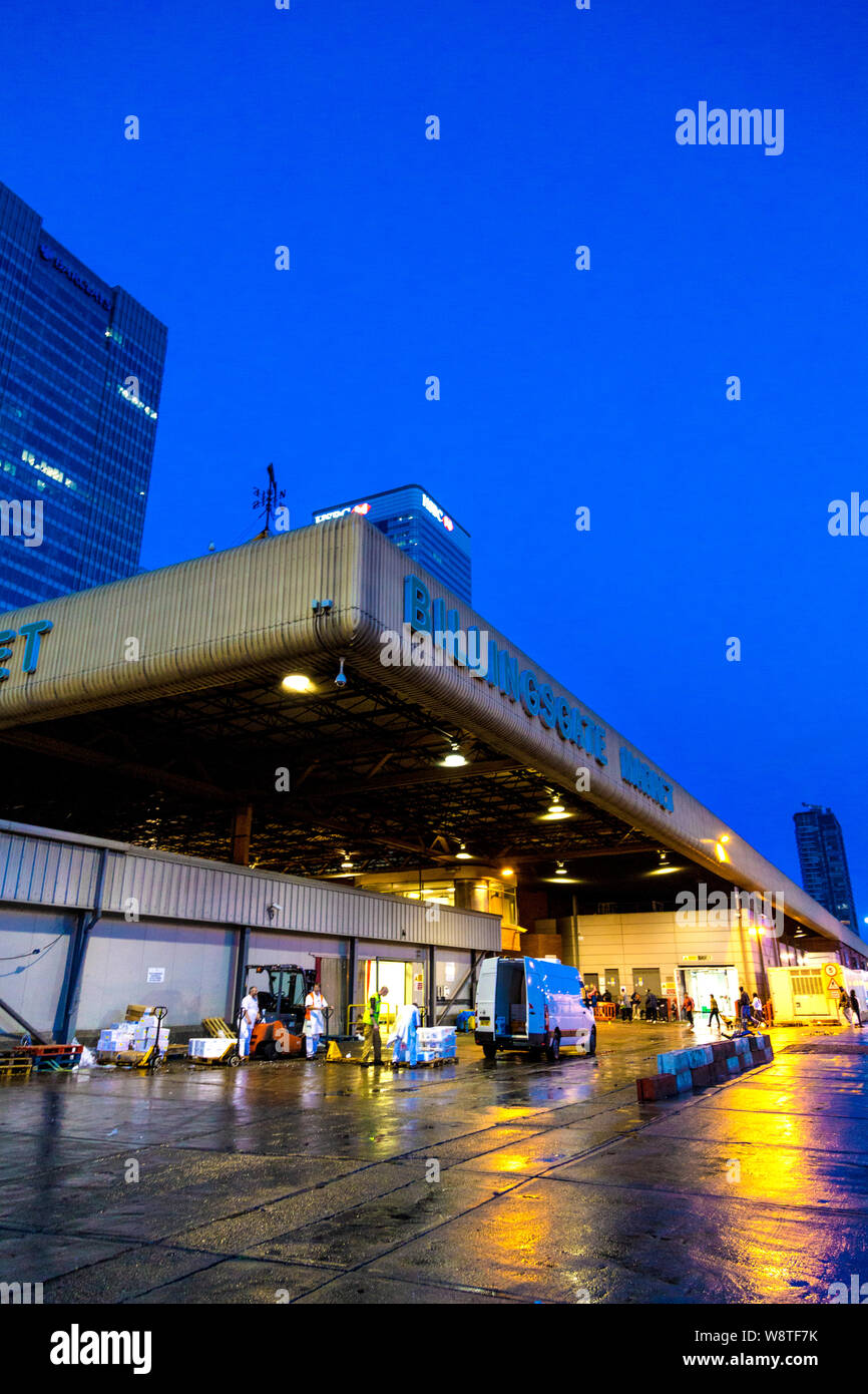 Marché de Billingsgate, London, UK Banque D'Images