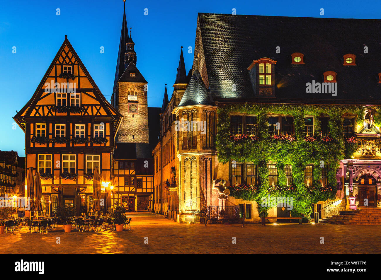 Place du marché de Wernigerode Banque D'Images