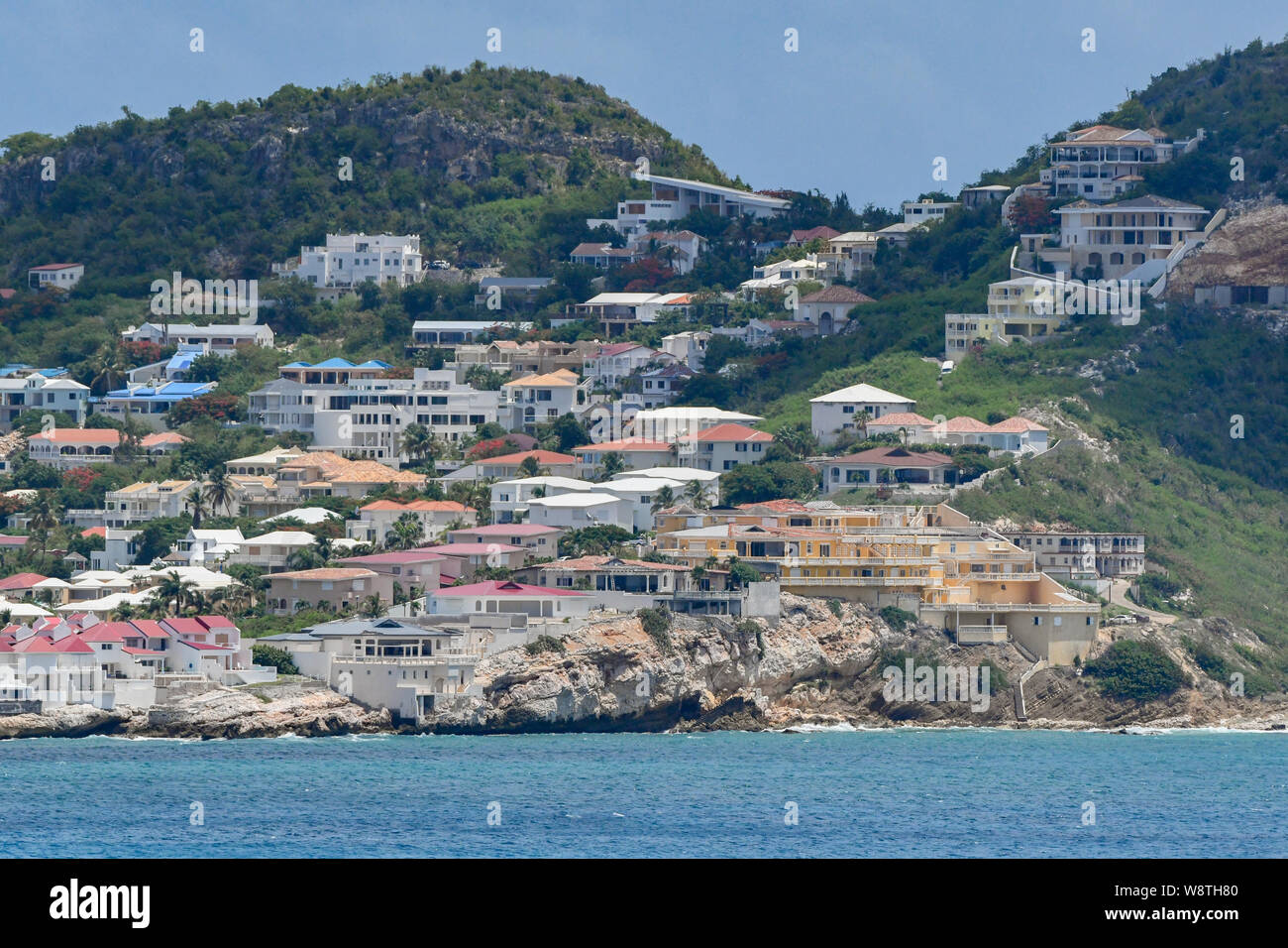 L'île de Saint Martin - Sint Maarten island Banque D'Images