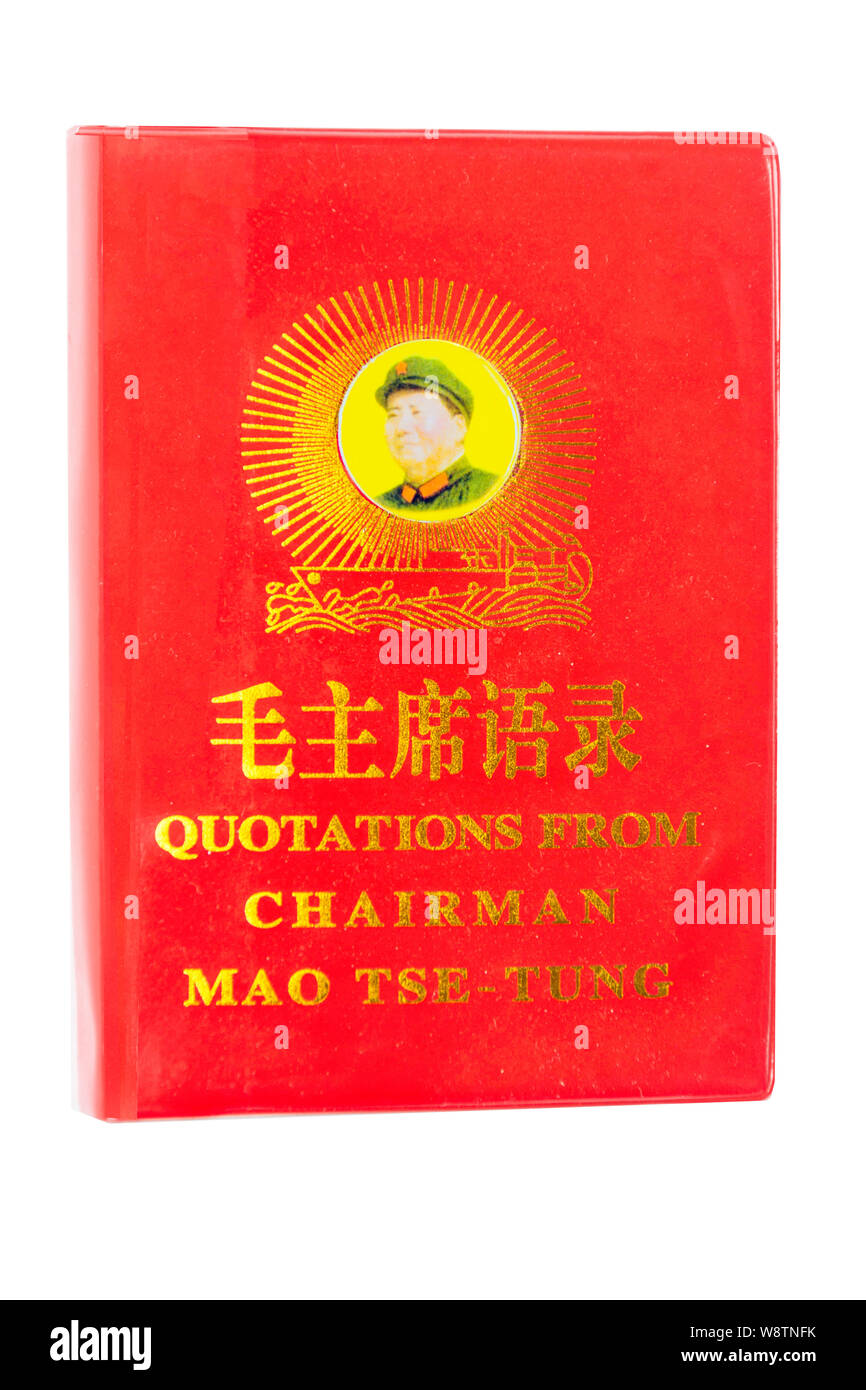 Citations de Président Moa Tse Tung 'Little Red' livre, République populaire de Chine Banque D'Images