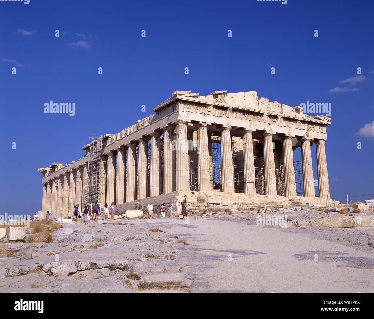Le Parthénon, l'acropole d'Athènes, Athènes (Athina), le Centre d'Athènes, Grèce Banque D'Images