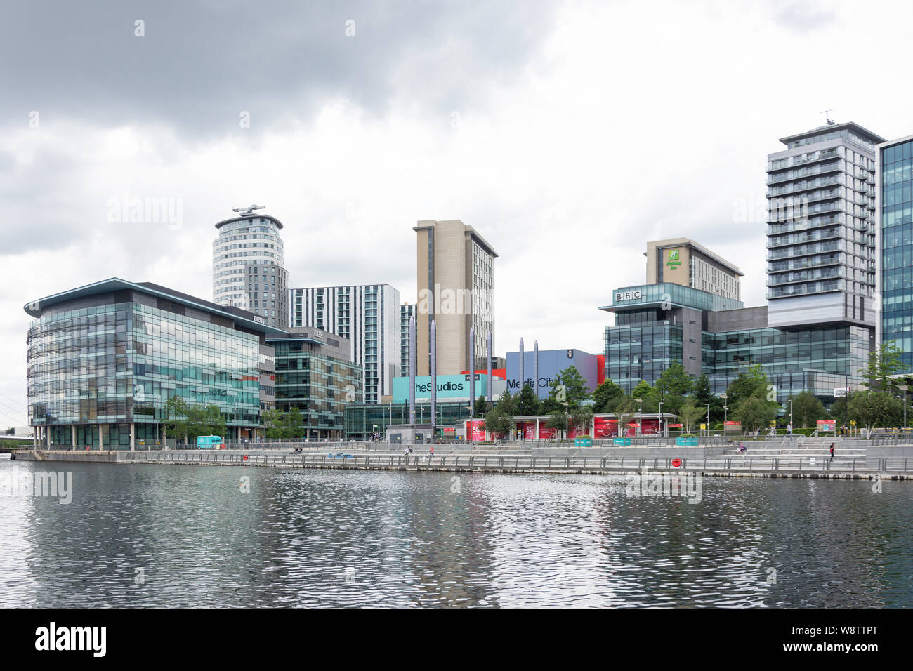 Les studios de la BBC à MediaCityUK, Salford Quays, Salford, Greater Manchester, Angleterre, Royaume-Uni Banque D'Images