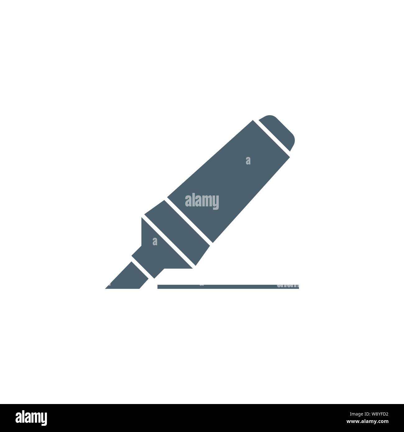 Feutre vecteur icône glyphe connexes. Illustration de Vecteur