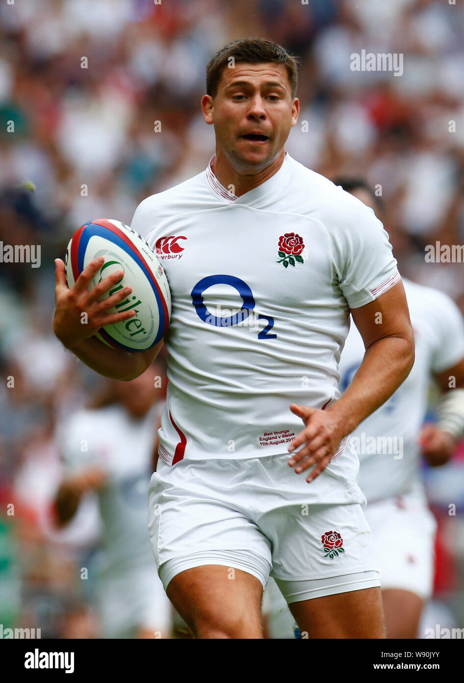 Londres, Royaume-Uni. Août 11, 2019. Londres, Angleterre. 11 AOÛT : Ben Youngs de l'Angleterre pendant 183 International entre l'Angleterre et le Pays de Galles au stade de Twickenham le 11 août 2019 à Londres, en Angleterre. Action Crédit : Foto Sport/Alamy Live News Banque D'Images