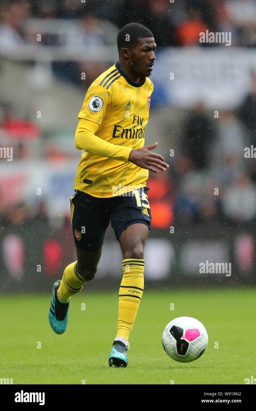 AINSLEY MAITLAND-NILES ARSENAL V NEWCASTLE UNITED FC Arsenal FC, PREMIER LEAGUE ST JAMES PARK, Newcastle, Angleterre 11 août 2019 GBD14739 UTILISATION ÉDITORIALE STRICTEMENT SEULEMENT. Si le joueur/joueurs représentés dans cette image est/sont de jouer pour un club anglais ou l'équipe d'Angleterre. Puis cette image ne peut être utilisé qu'à des fins rédactionnelles. Pas d'utilisation commerciale. Les usages suivants sont également restreintes MÊME SI DANS UN CONTEXTE ÉDITORIAL : utilisez conjointement avec, ou partie de, toute l'audio, vidéo, données, listes de luminaire, club ou la Ligue de logos, pari, jeux ou n'importe quel 'live' services. Aussi R Banque D'Images