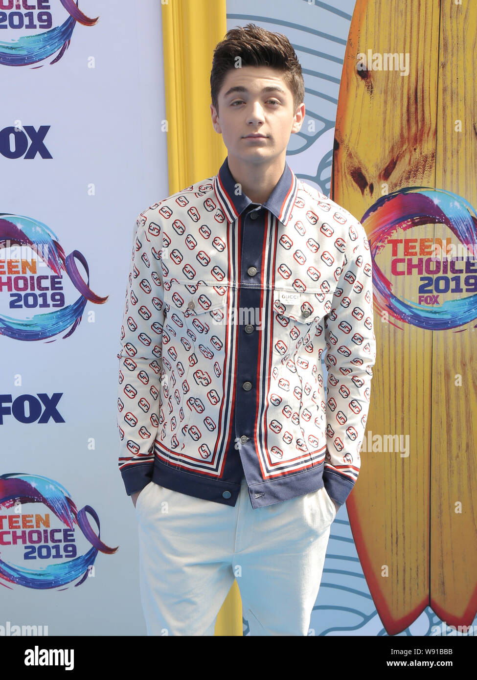 11 août 2019, Hermosa Beach, CA, USA : 11 août 2019 - Hermosa Beach, Californie - Asher Angel. FOX's Teen Choice Awards 2019 tenue à Hermosa Beach Pier. Crédit photo : PMA/AdMedia (crédit Image : © PMA/AdMedia via Zuma sur le fil) Banque D'Images