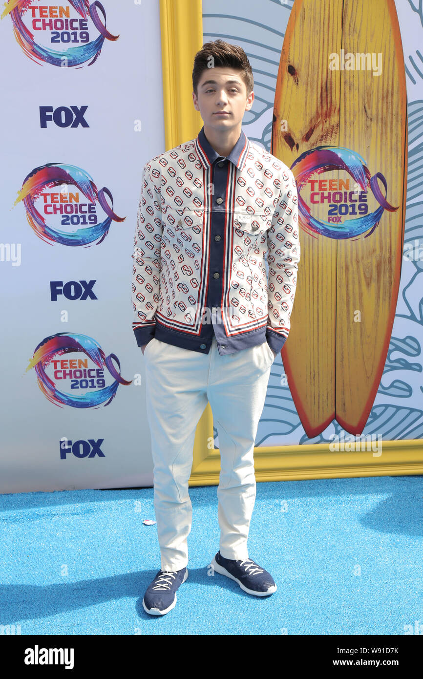 11 août 2019, Hermosa Beach, CA, USA : 11 août 2019 - Hermosa Beach, Californie - Asher Angel. FOX's Teen Choice Awards 2019 tenue à Hermosa Beach Pier. Crédit photo : PMA/AdMedia (crédit Image : © PMA/AdMedia via Zuma sur le fil) Banque D'Images