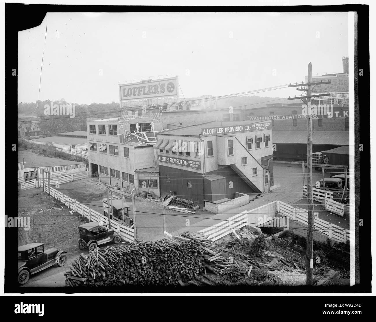 A. Loeffler Saucisses et dispositions Co. Banque D'Images