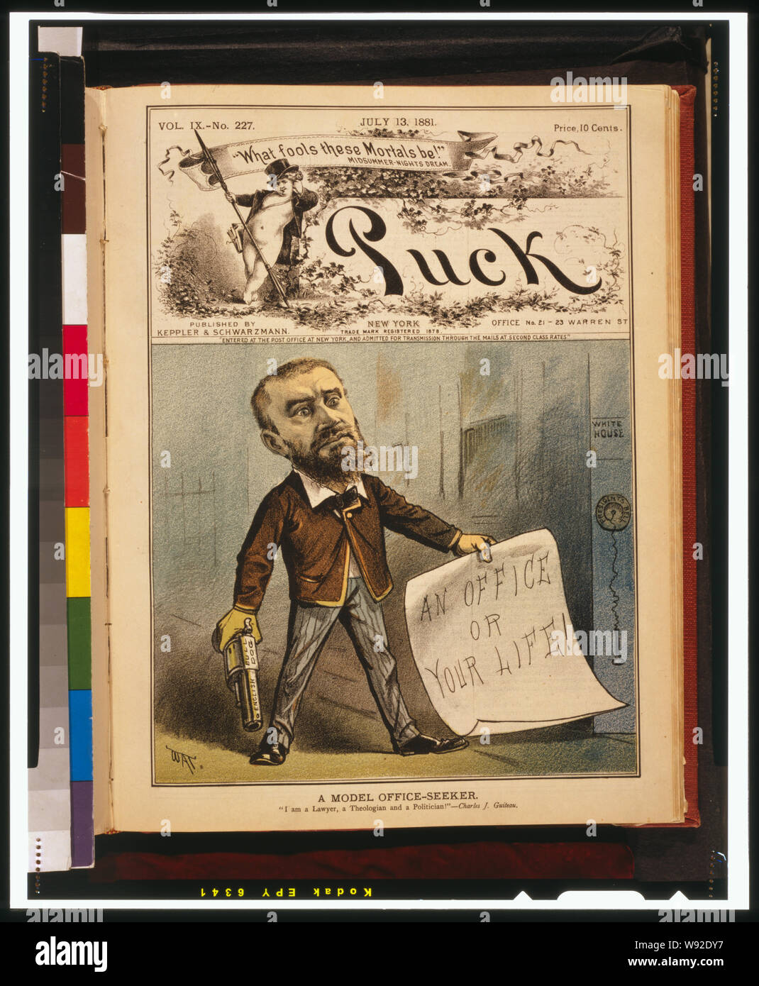 Un modèle social-emploi--Je suis un avocat, un théologien et un politicien !--Charles J. Guiteau / WAT. Banque D'Images