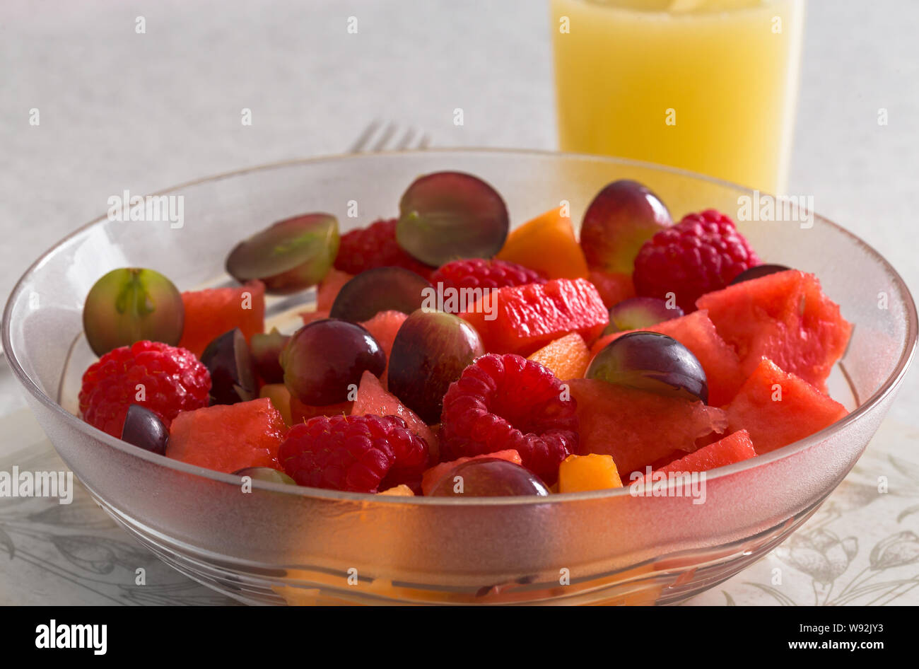 Salade de fruits frais Banque D'Images