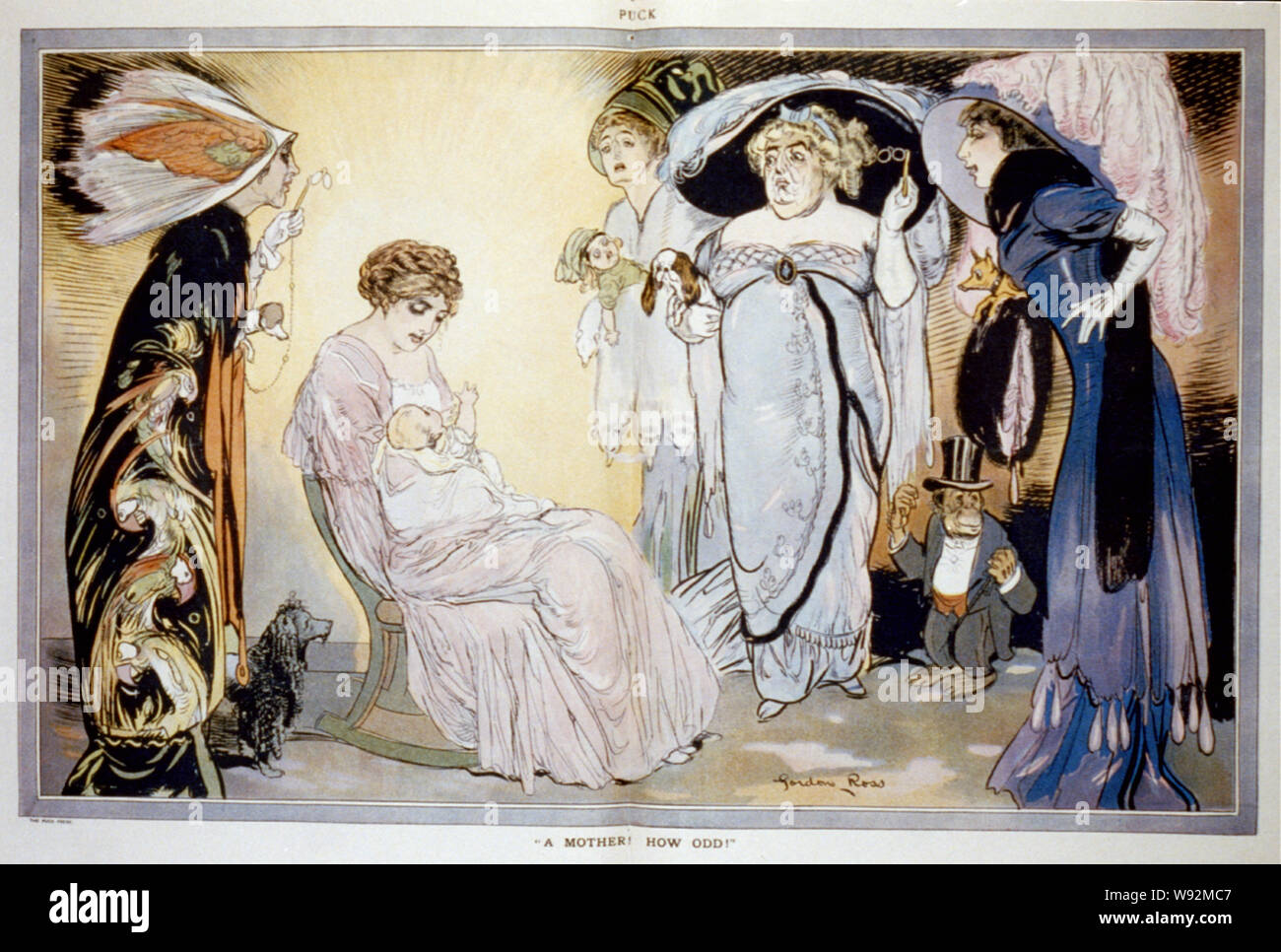 Une mère ! Comme c'est étrange ! Banque D'Images