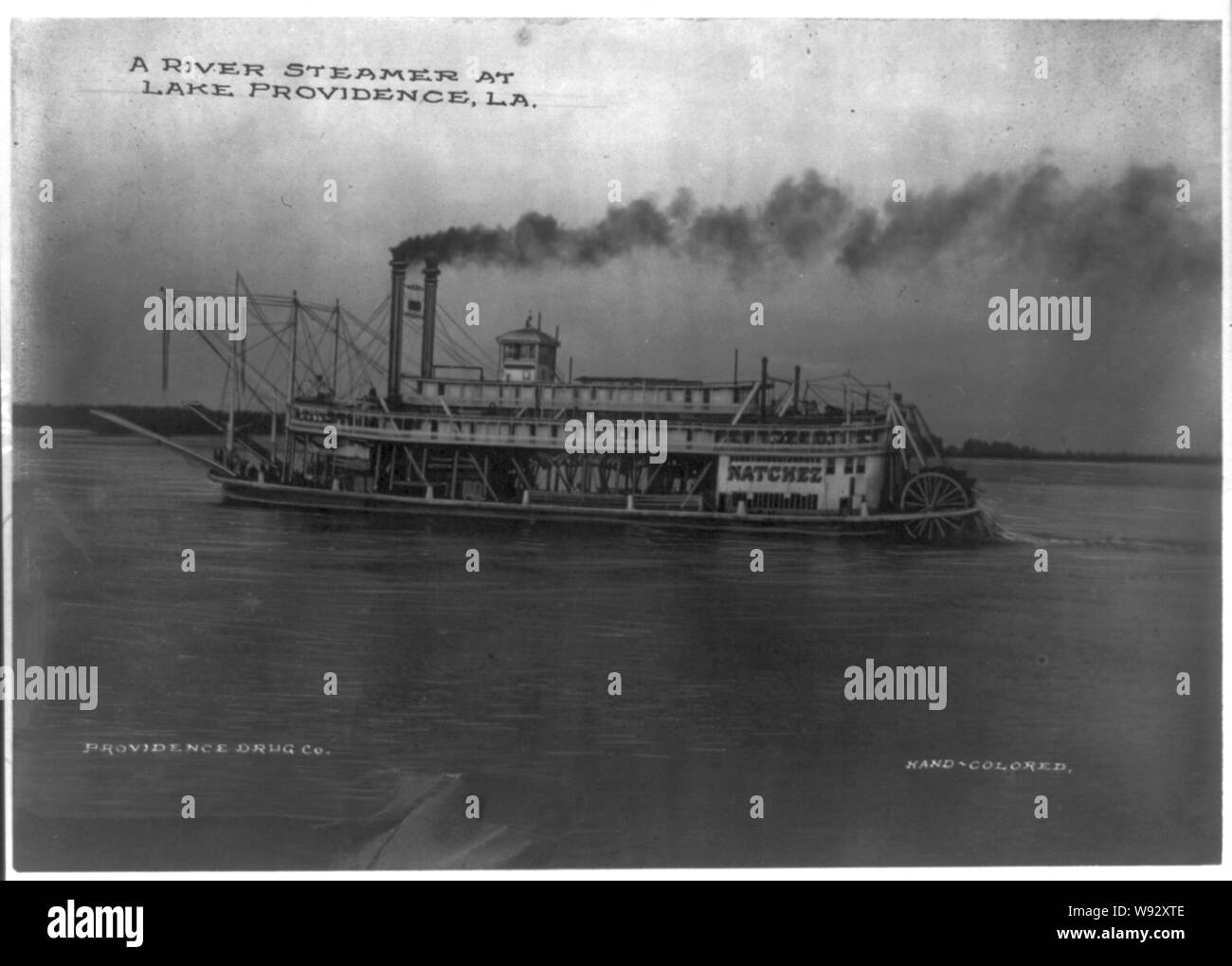 Un bateau à vapeur de la rivière à Lake Providence, La. Banque D'Images