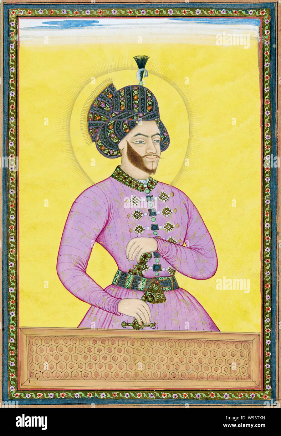 Suleiman de Perse, 1648 - 1694. Naissance Sam Mirza et connu par la suite par son premier nom dynastique de Safi II, puis son deuxième nom dynastique de Suleiman I. Banque D'Images