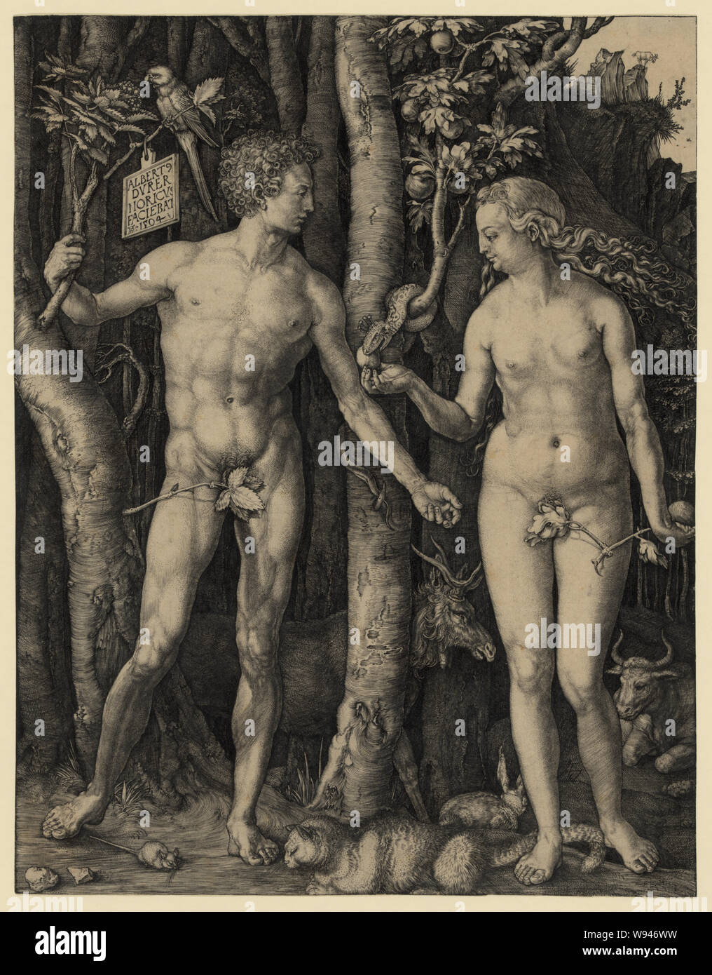 Adam et Eve Banque D'Images