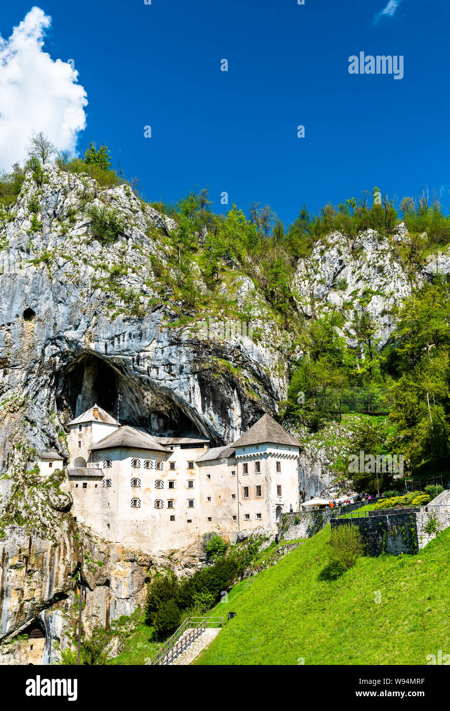 Château de Predjama en Slovénie Banque D'Images