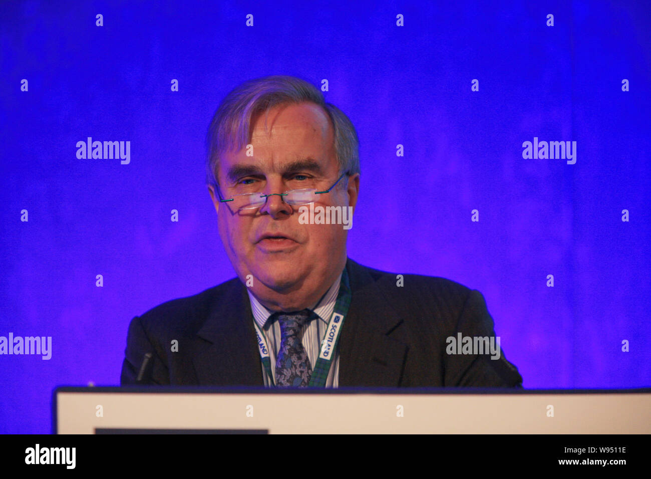 Sir David Brewer, président de China-Britain Business Council (CBBC), prononce un discours lors de la Semaine de la ville 2012 : l'International Financial Services pour Banque D'Images