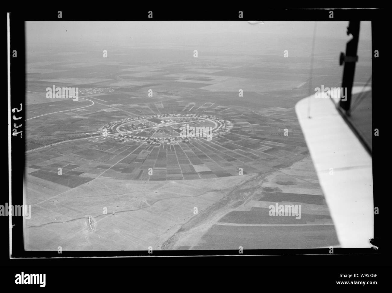 Vues de l'air. Nahalal Banque D'Images