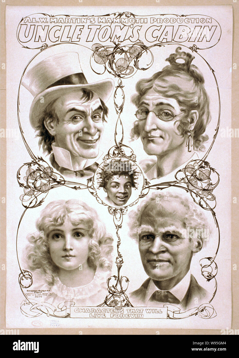 Al. W. Martin's production mammouth, Uncle Tom's Cabin Banque D'Images