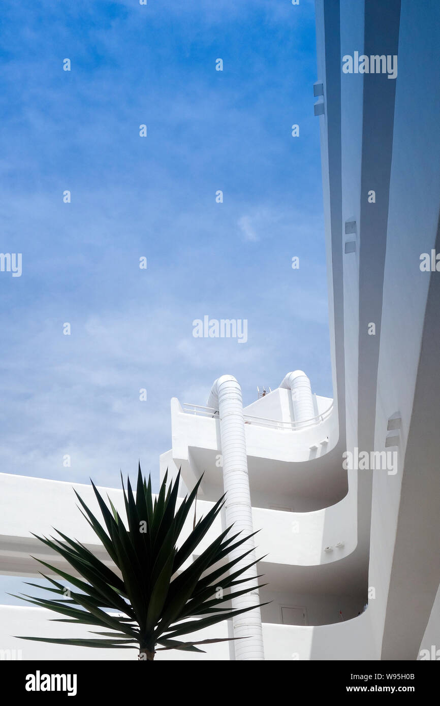 Balcons, Santanyi, Majorque. Banque D'Images