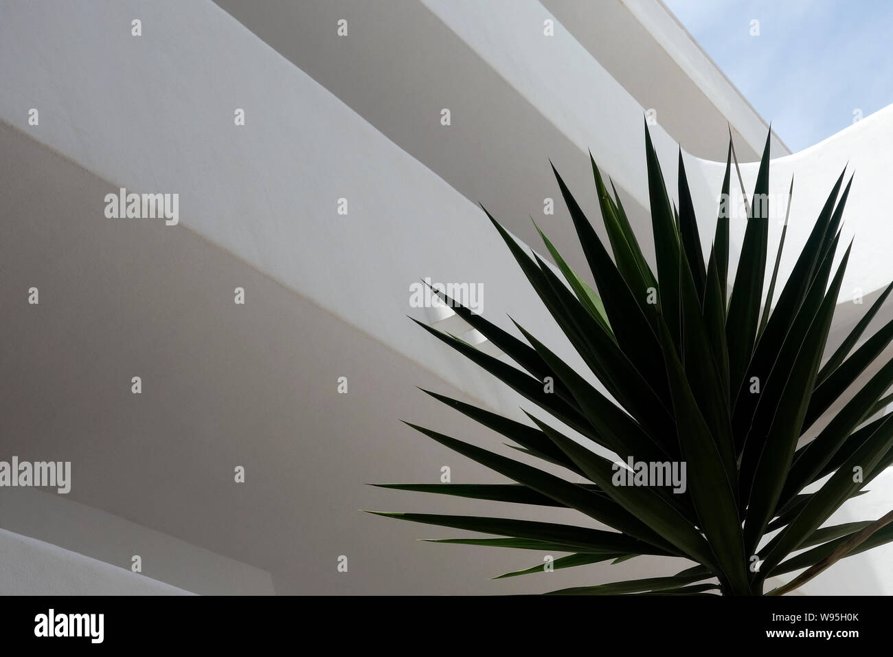 Balcons, Santanyi, Majorque. Banque D'Images