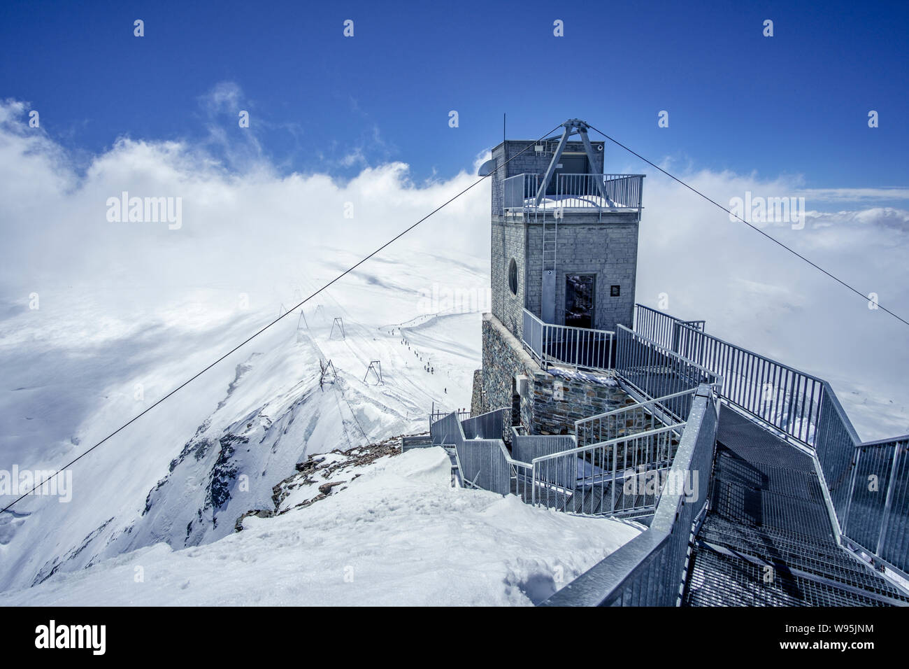 Haut de l'Europe vue par Matterhorn glacier paradise, Zermatt, Suisse Photo  Stock - Alamy