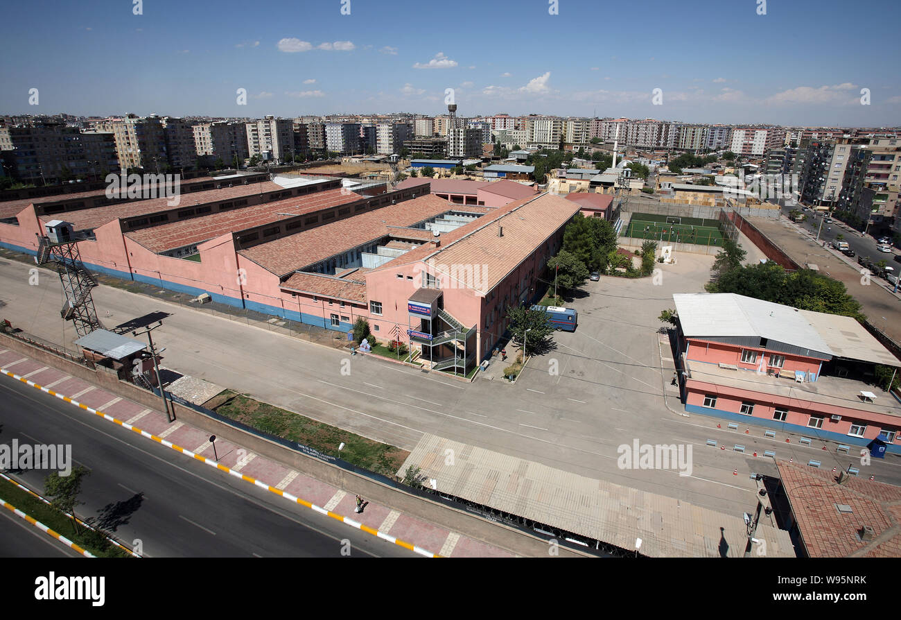 Bulding dans la prison de Diyarbakir Diyarbakir, Turquie. La capacité de la prison de type E de Diyarbakir est 744. Cependant, la prison est parfois surpeuplées. Banque D'Images