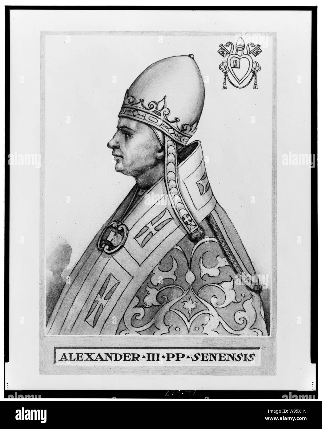 Alexandre III PP Senensis Banque D'Images