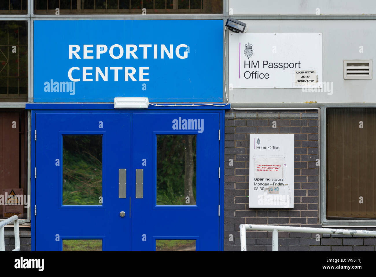 Bureau des passeports et de rapports HM Center basé à Salford Quays, Manchester, Royaume-Uni. Banque D'Images