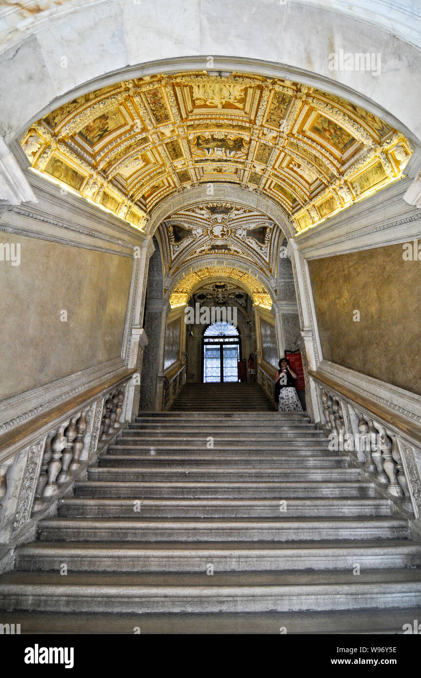 L'entrée du Palais des Doges, Venise, Italie Banque D'Images