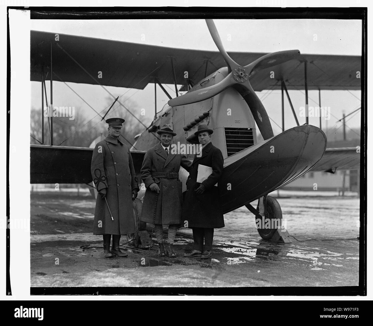 Avion amphibie, le Major Clagett, le général Mitchell, Grover Loe, 1/19/25 Banque D'Images