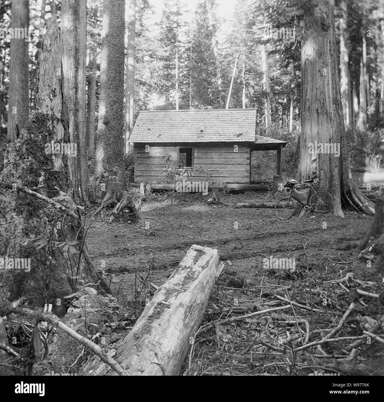 Cabine déserte, Snoqualmie Pass, 15 octobre 1896 (137) WAITE. Banque D'Images