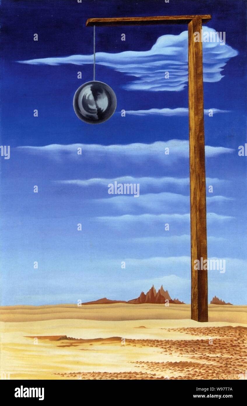 Paysage désertique. George Copeland Ault. Banque D'Images